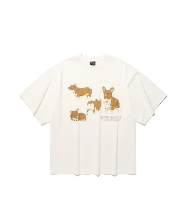 x cowboy bebop ein bigbig crop tee[off white]