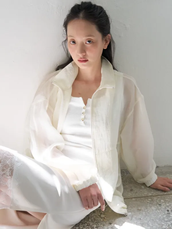SHEER WINDBREAKER - IVORY