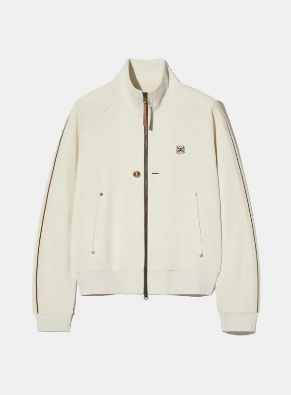 Lawton All Day Track Zip-Up Jacket - Resort Cream