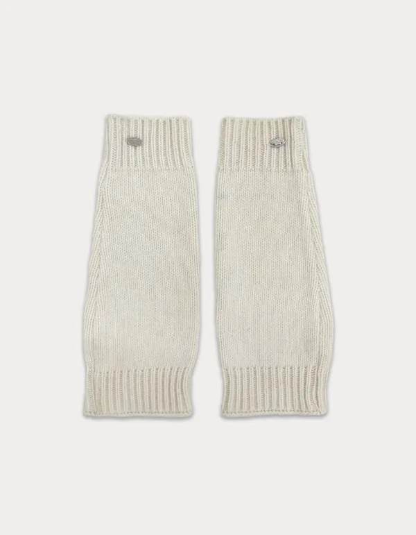 Wool Pendant Leg Warmer - Ivory