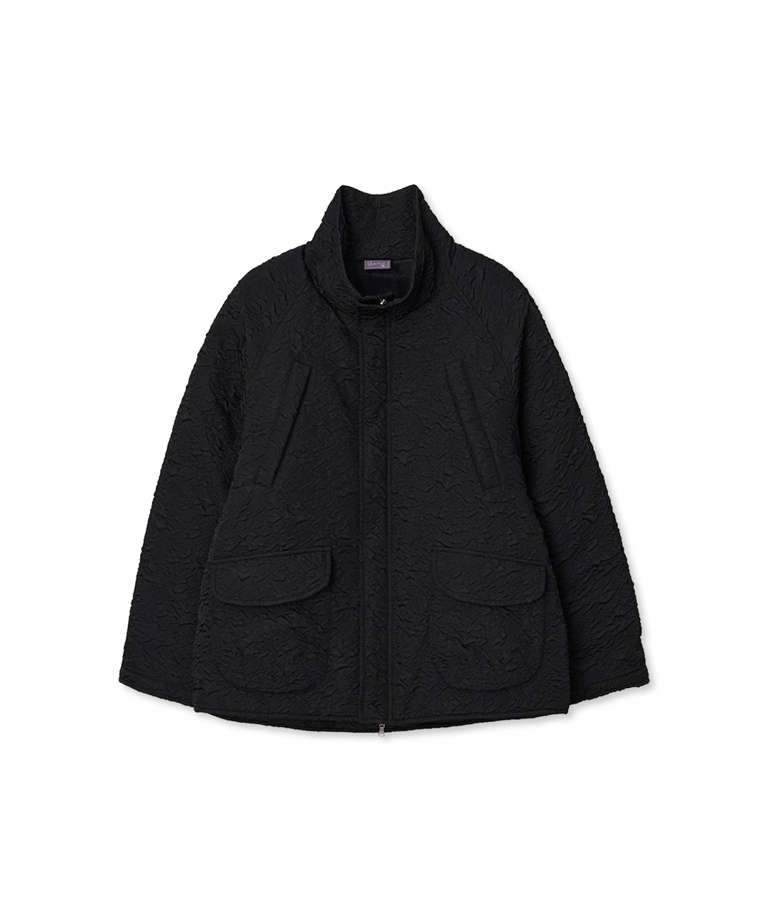 론론 크링클 하이넥 푸퍼 점퍼 (black) 상품 이미지 1