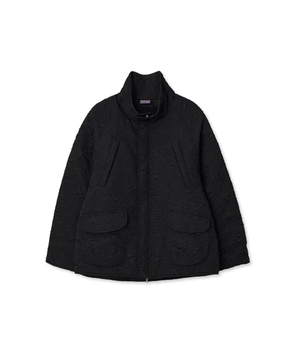 크링클 하이넥 푸퍼 점퍼 (black)