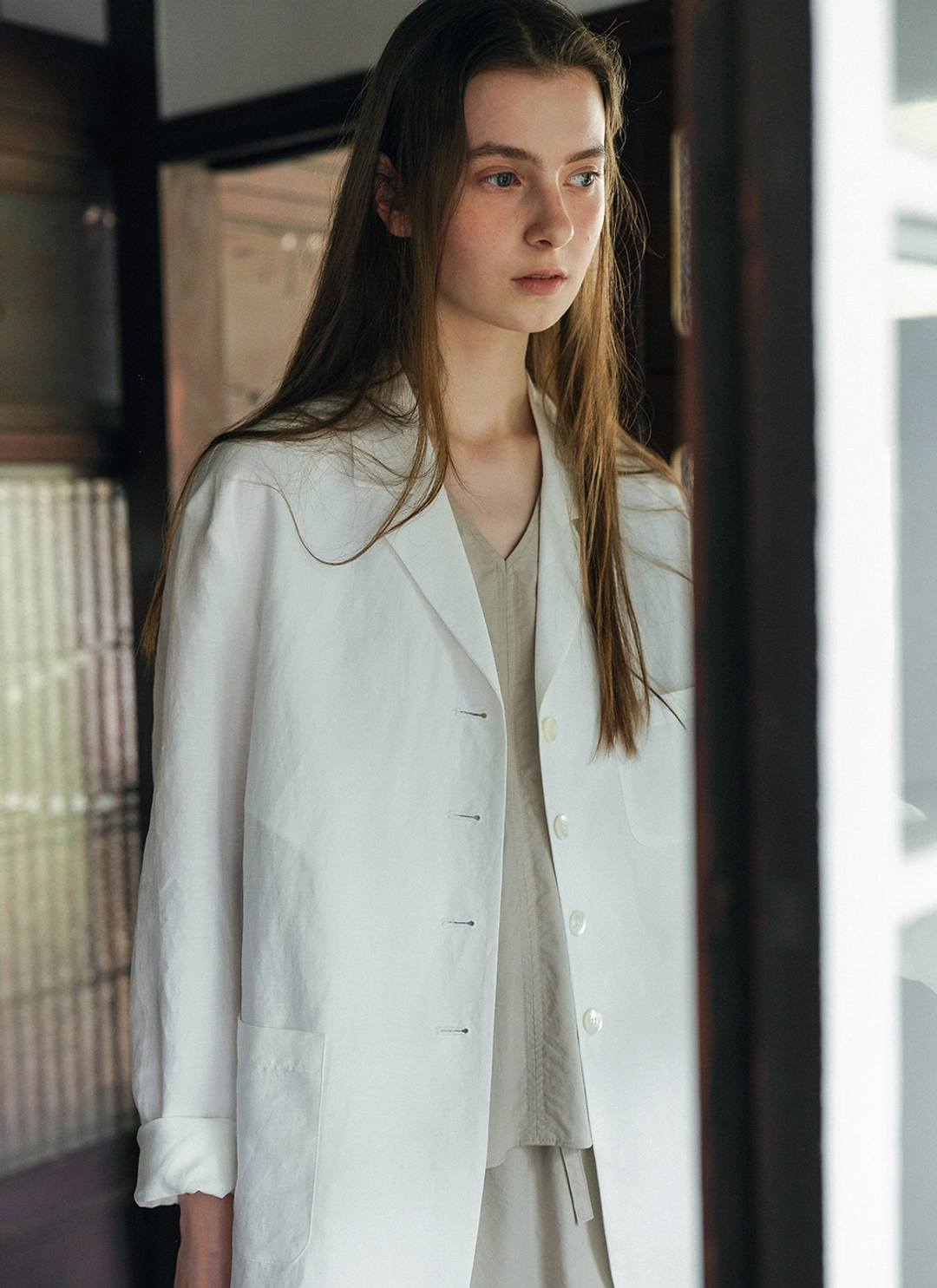 르닐 Sevilla Linen Jacket (Ivory) 상품 이미지 2