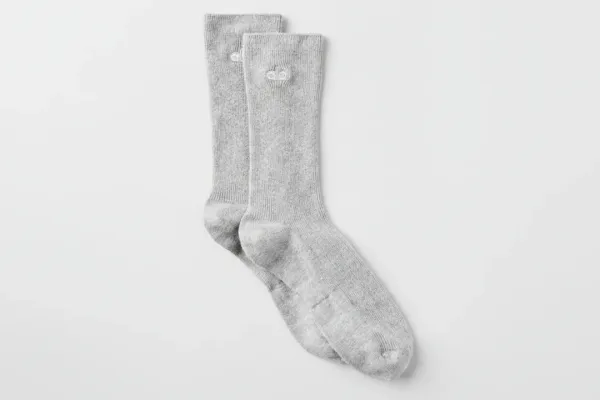 Unisex Half-Crew Understated Sock - Athletic Heather Grey