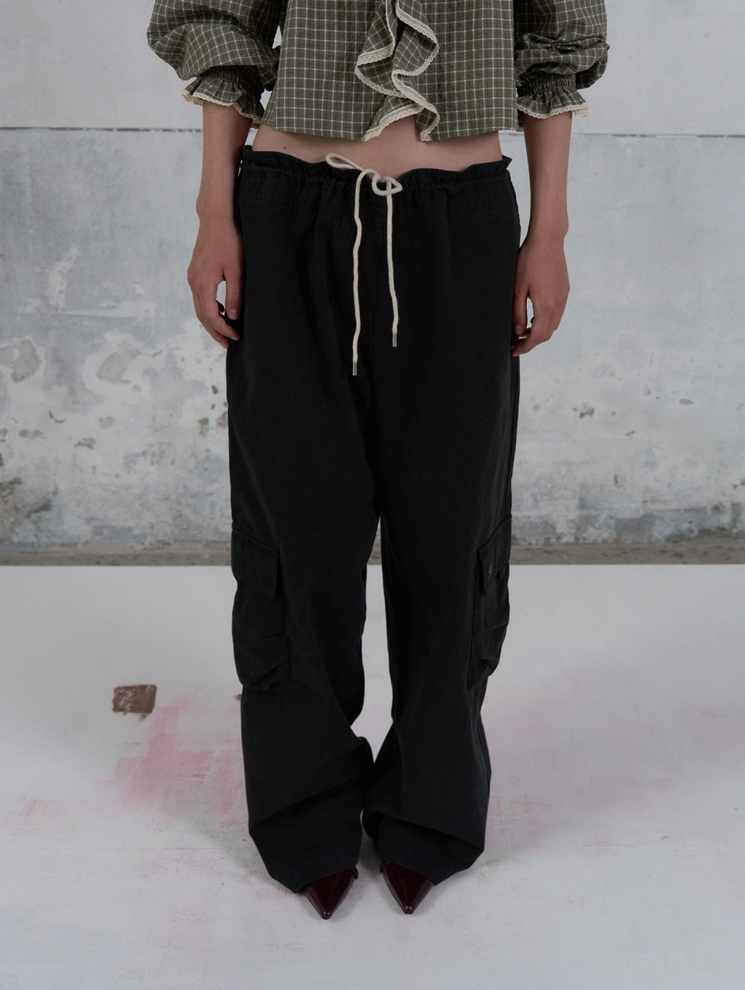 포에토 [2nd] Herry pocket pants - black 상품 이미지 2