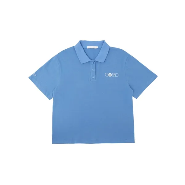 Piv\'vee Club Embroidery PK Shirt (medium blue)