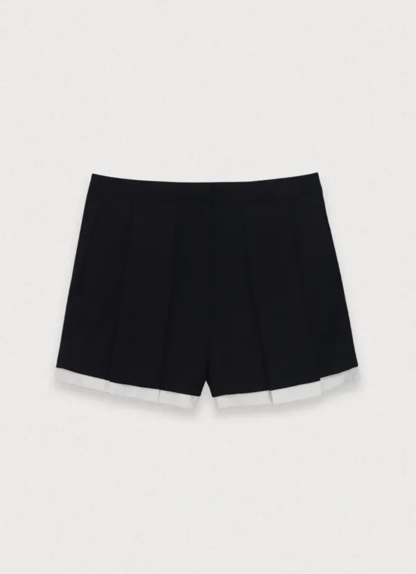 Conternir layered shorts - black