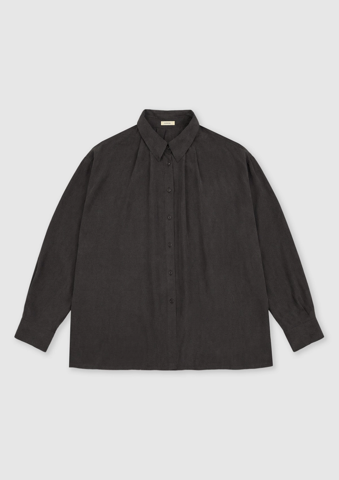 한올 Cocoon High-Neck Shirt (Charcoal) 상품 이미지 1