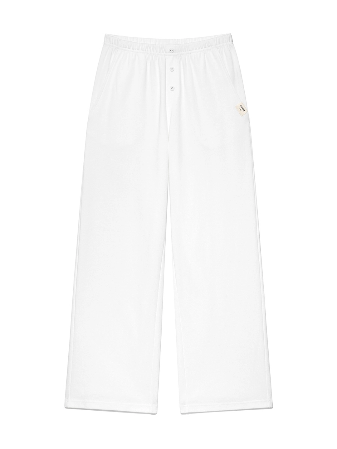 글로니 G BUTTON FLY PANTS (WHITE) 상품 이미지 2