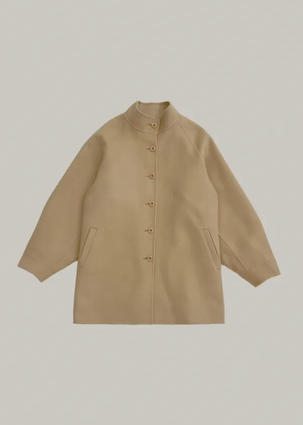 handmade half coat (beige)