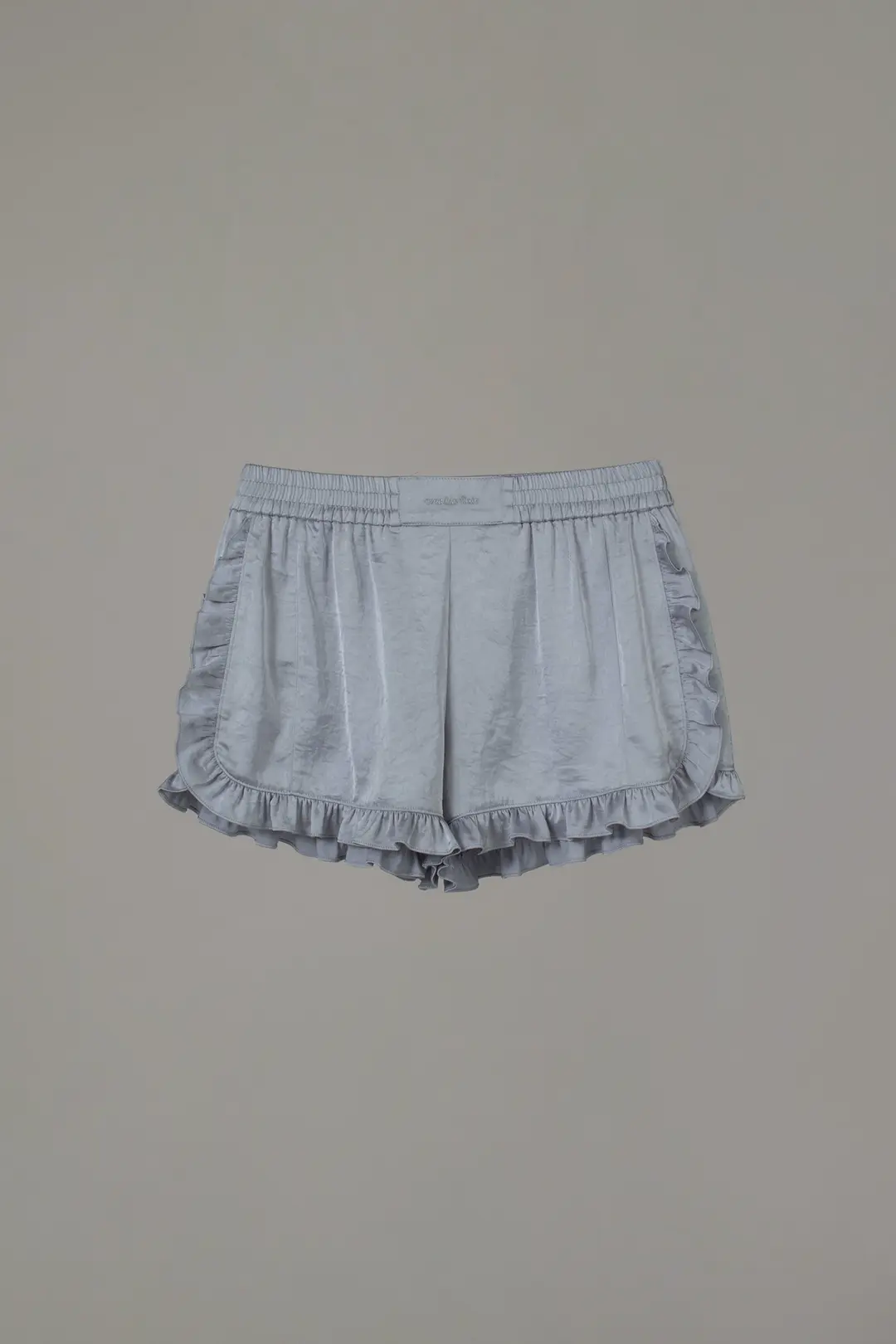 오버듀플레어 FRILL SATIN SHORTS_GREY 상품 이미지 3