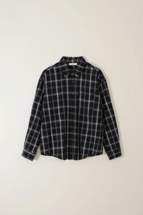 CLASSIC CHECK SHIRT_BLACK
