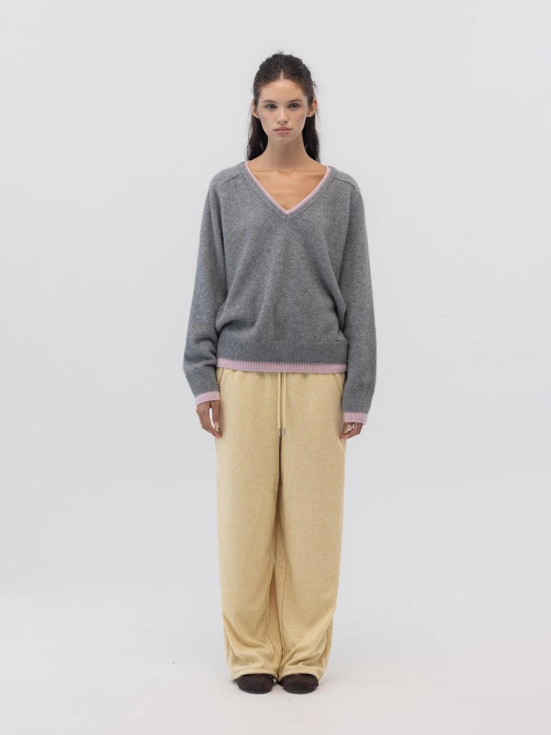 글로니 SNUG TERRY STRING PANTS (YELLOW) 상품 이미지 1