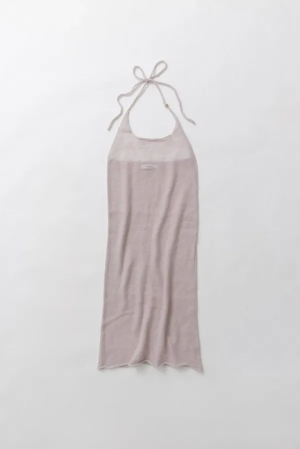 a veil knit dress (pink)