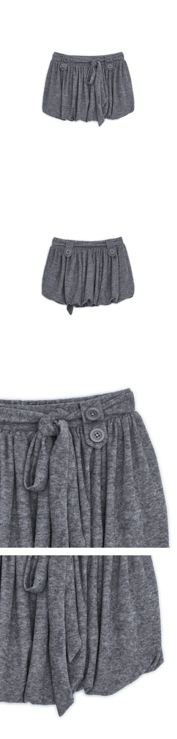 Strap balloon skirt (Melange)