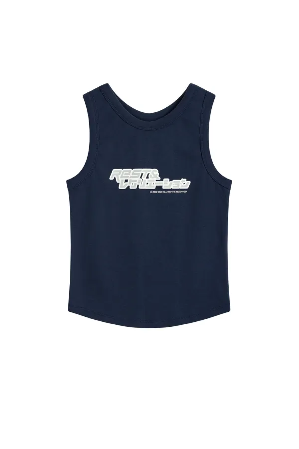 ANIME LOGO SLEEVELESS - NAVY