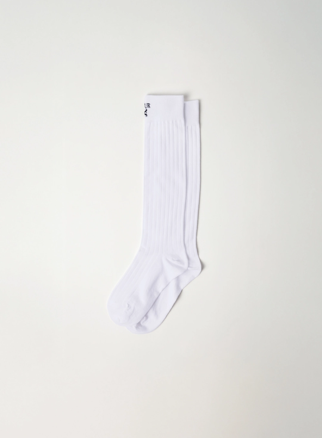 세터 [신예은 Pick] (W) See-through Ribbed Socks - White 상품 이미지 1