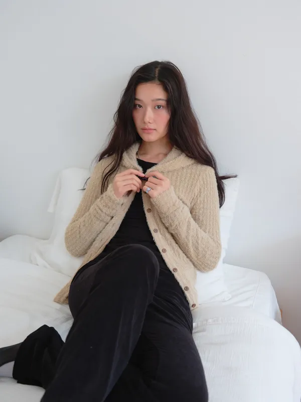 [2차 입고]Toggle Hooded Cardigan (Soft Beige)
