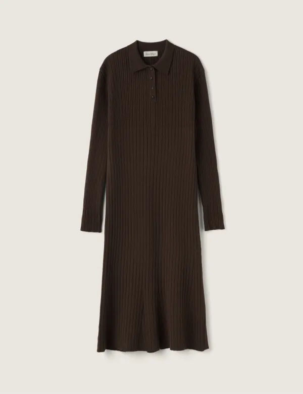Sojeanne Wool Knit Dress (Brown)