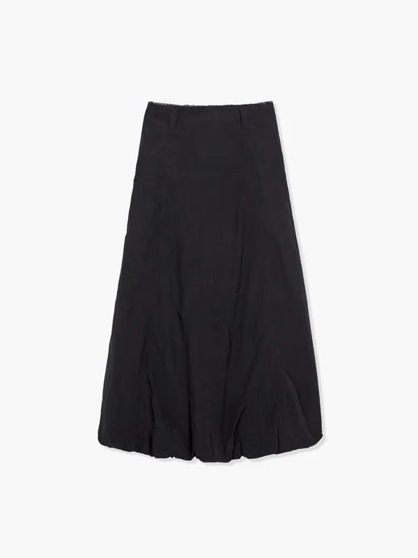 BALLOON LONG SKIRT_black
