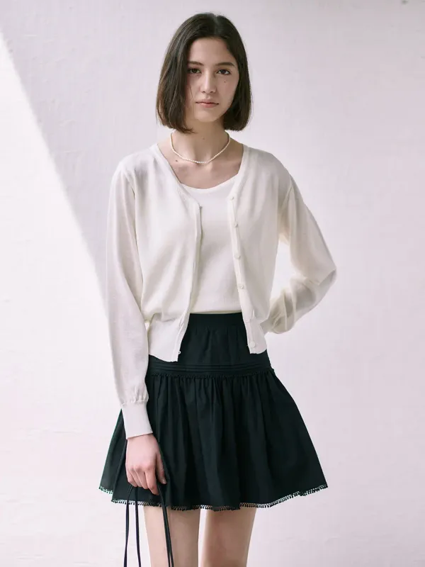Summer Basic Cardigan Set_Ivory