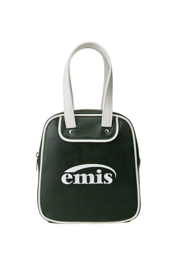 VINTAGE SQUARE BOWLING BAG-GREEN