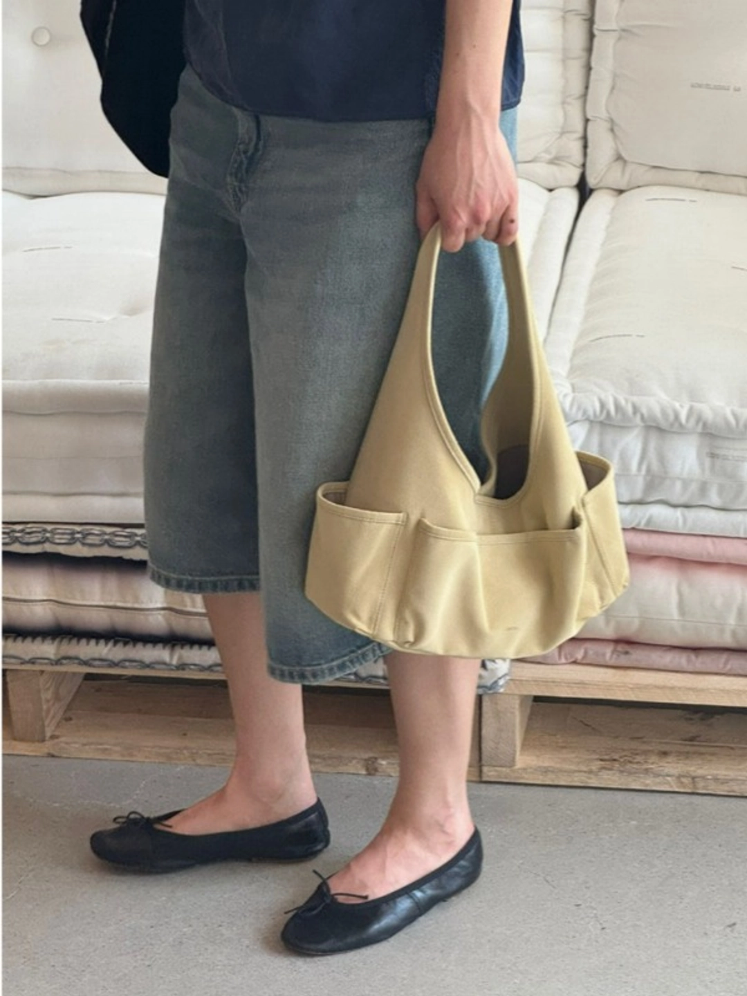 오브히 포니 숄더백 Poni Shoulder Bag_Yellow 상품 이미지 2