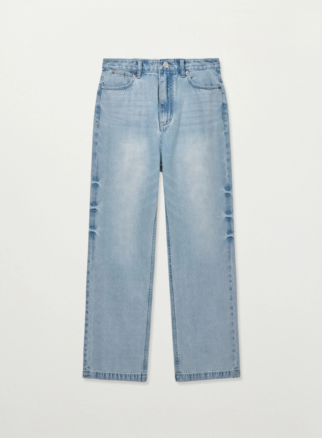 세터 [신예은 Pick] (W) Washed Relaxed Denim Pants - Light Blue 상품 이미지 1