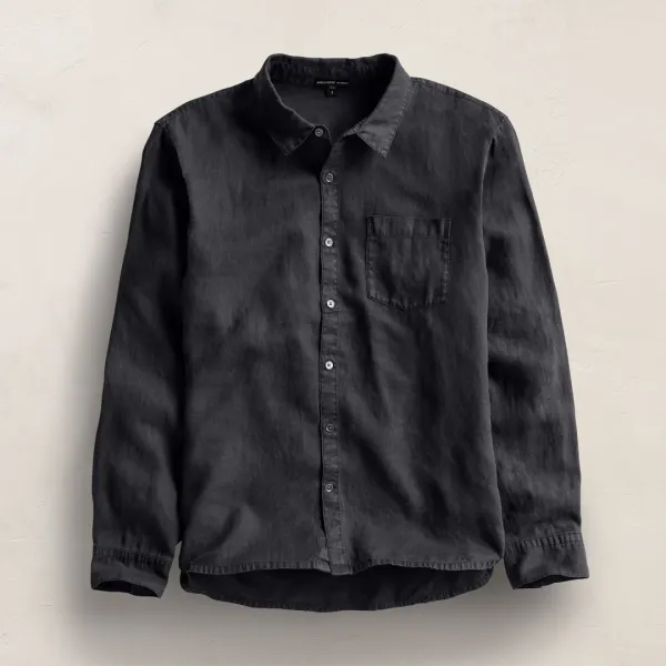 Lightweight Linen Shirt - Magma Pigment