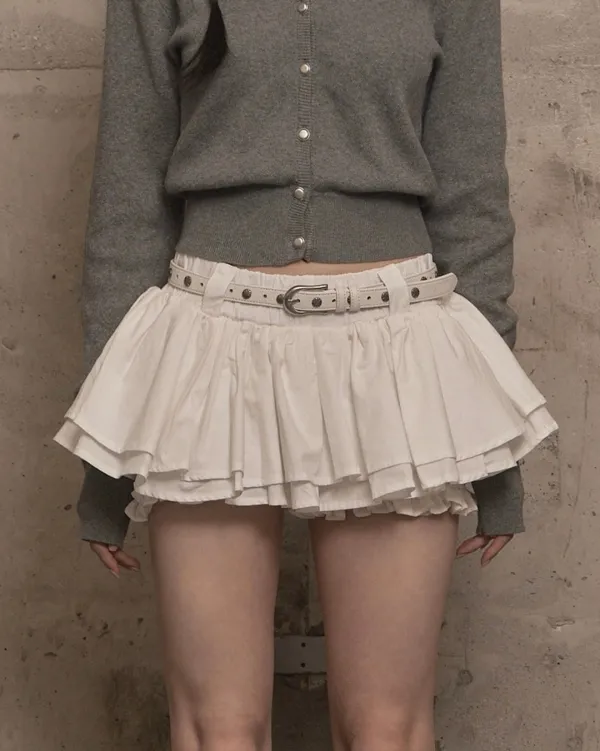 Cancan Skirt Pants (ivory)