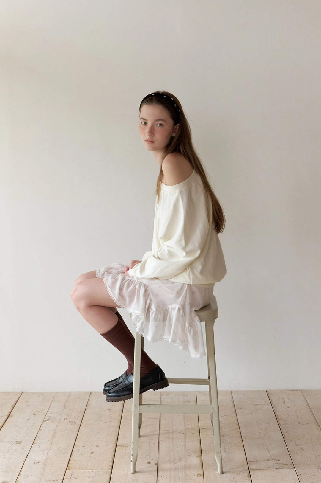순수 Bell Sweatshirt (Cream) 상품 이미지 1
