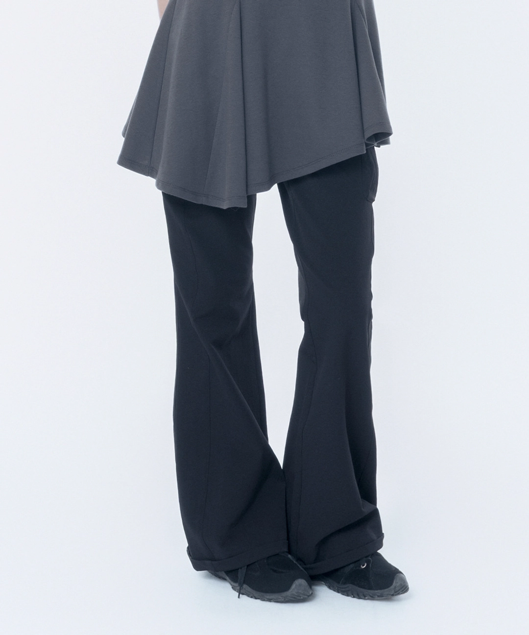 미세키서울 Ribbed side pocket pants BLACK 상품 이미지 2