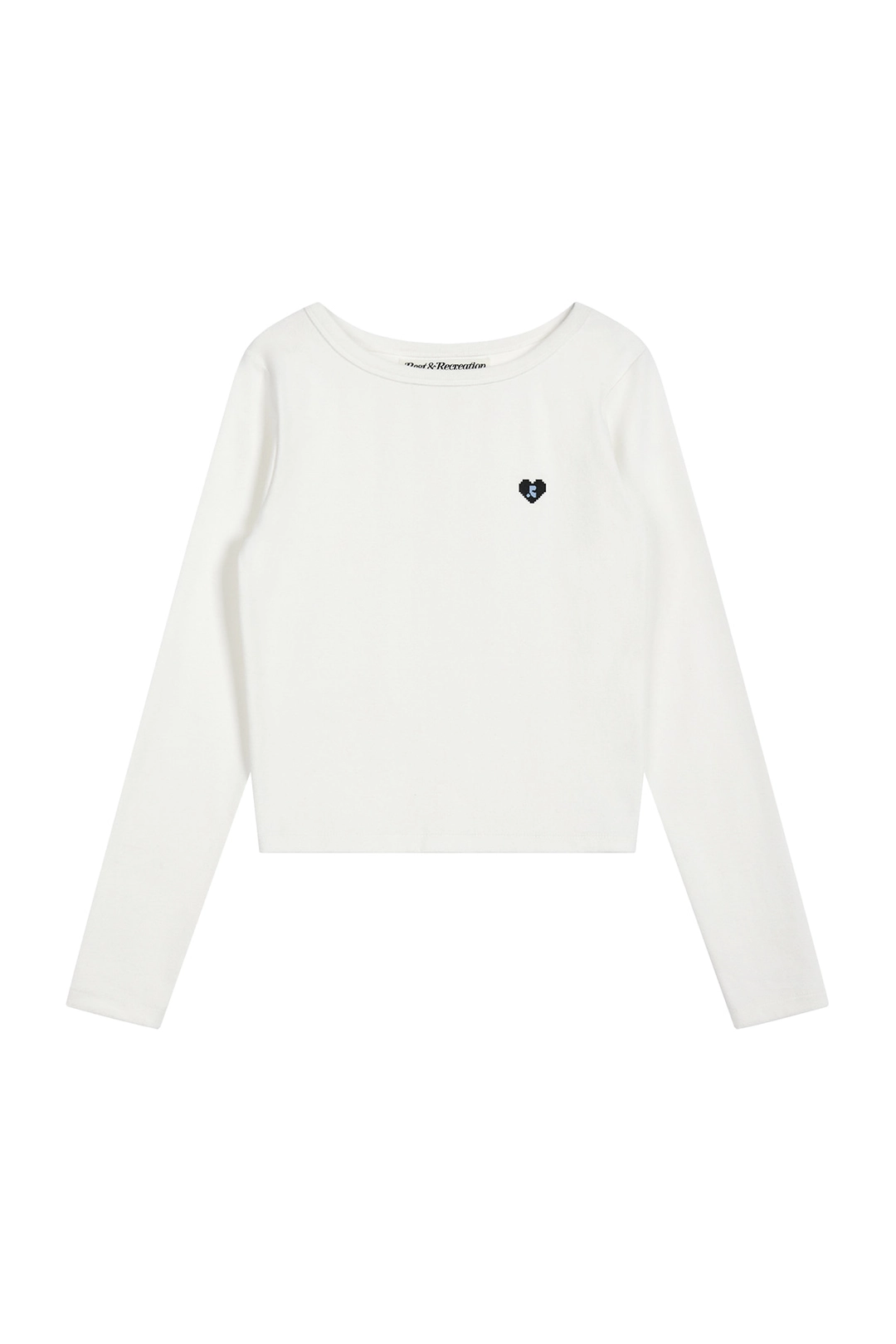 레스트앤레크레이션 BOAT NECK LONG SLEEVE - WHITE 상품 이미지 1