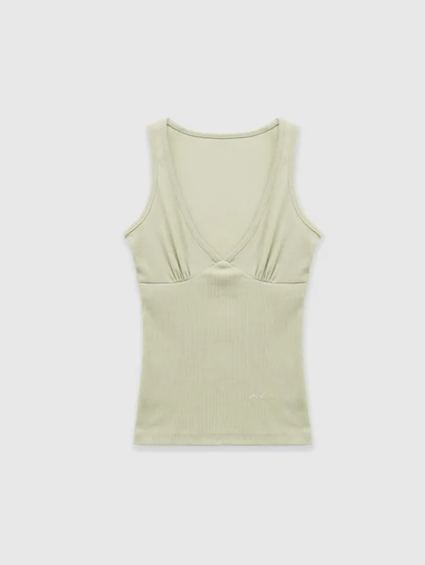 2nd 예약주문 [Essential] Pale Tank Top (Soft khaki)