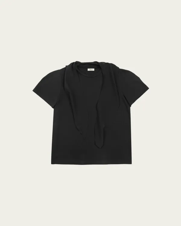 Plum Layered Tee - Black
