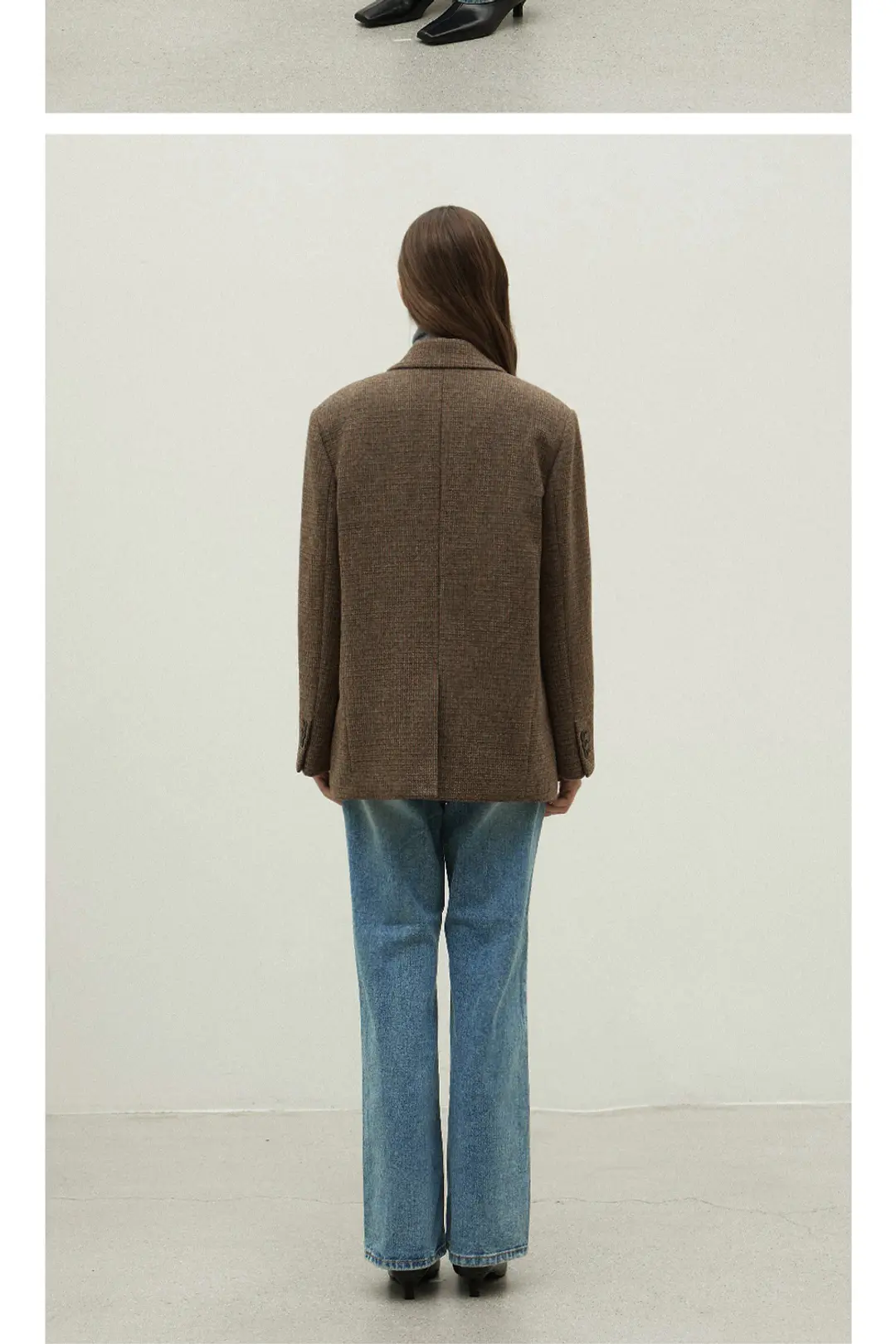 오브오브 Classic wool blazer jacket_brown 상품 이미지 2