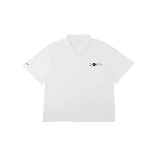 Piv\'vee Club Embroidery PK Shirt (cloud white)