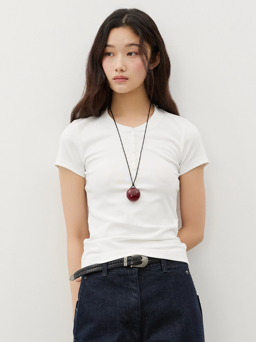 시티브리즈 컴포트 헨리넥 반팔 티셔츠_8COLORS 상품 이미지 1