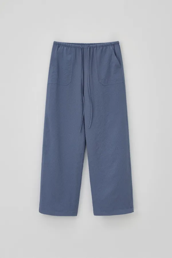 (1st re-stock) T/T Grain ease pants (blue gray)
