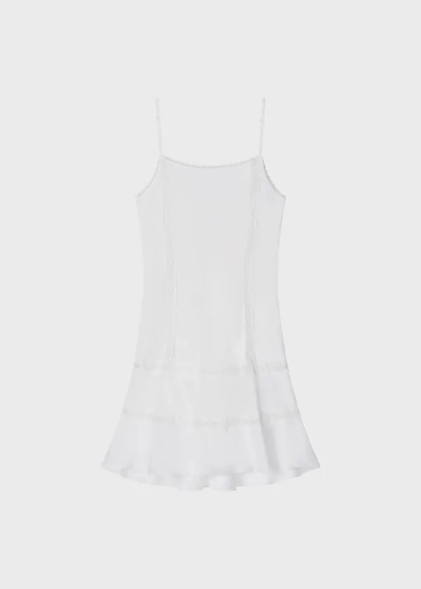 Old Mood Slip Dress  White