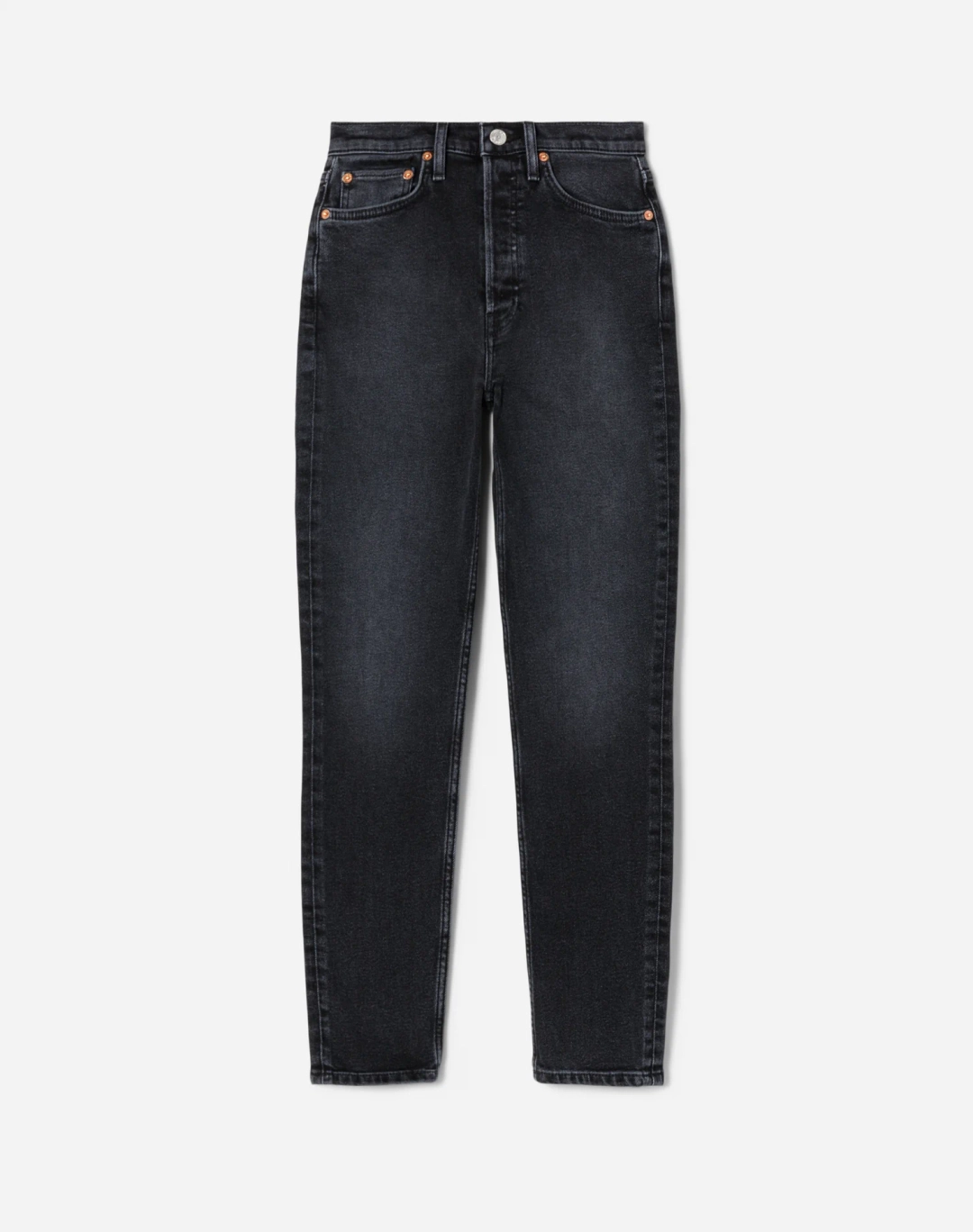 리던 Comfort Stretch High Rise Ankle Crop - Washed Noir 상품 이미지 1