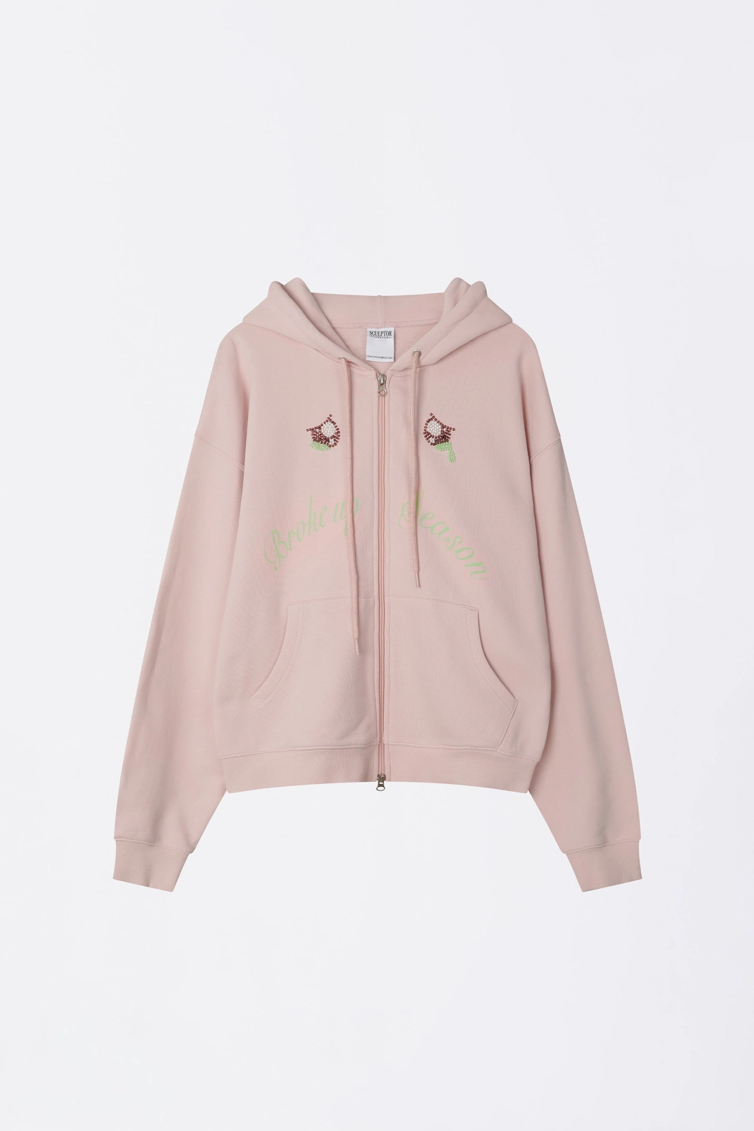 스컬프터 My Go To Hoodie Zip-Up Baby Pink 상품 이미지 1