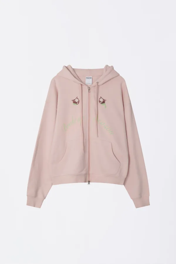 My Go To Hoodie Zip-Up Baby Pink