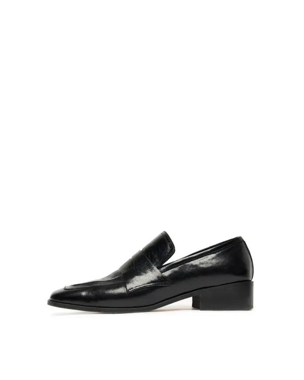 The Line Loafer (3cm) - BLACK