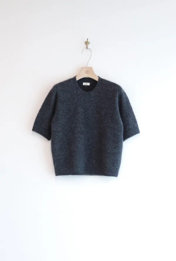 CHOMA KNIT TOP (CHARCOAL)