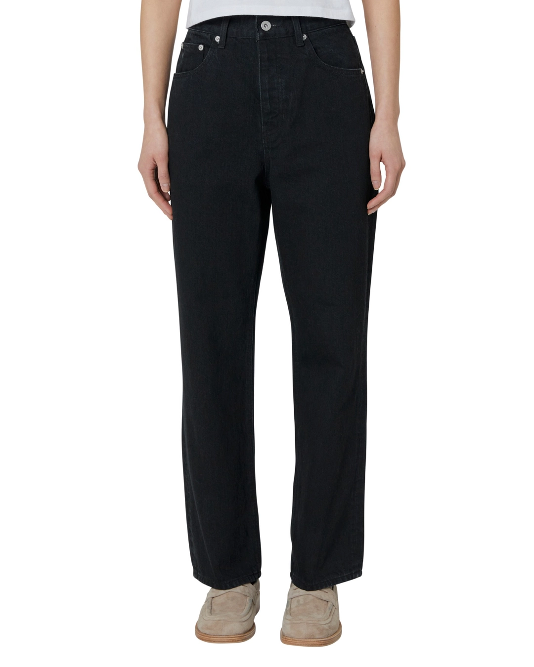 브라운야드 W Regular Denim, Black 상품 이미지 2