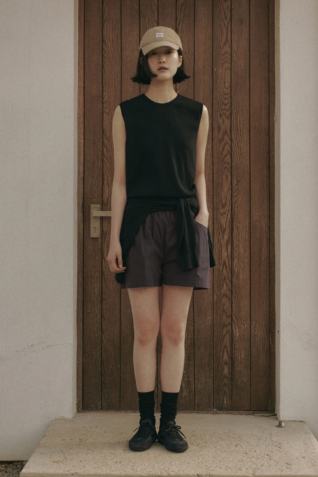 세이지먼트 CLARA COTTON SILK VEST_BLACK 상품 이미지 2