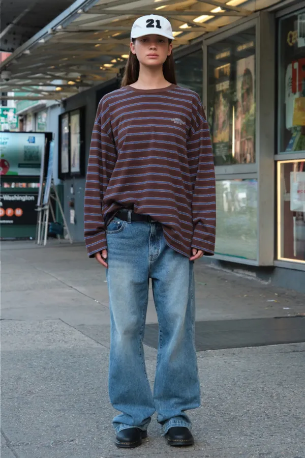 [Release] Timber Stripe Long Top - Brown