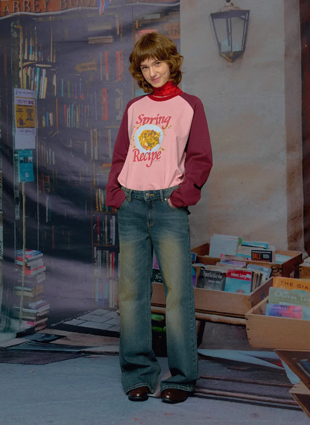 루루서울 Spring Recipe T-Shirt (Pasta ver.- Pink ) 상품 이미지 2
