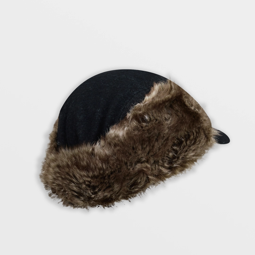 사파리스팟 Earflap Fur Wool Cap (Charcoal) 상품 이미지 3